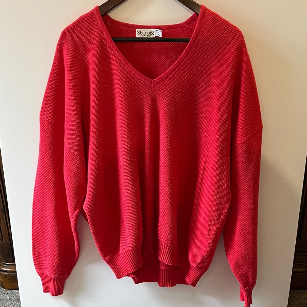 Vintage Bright Pink St. Croix Sweater